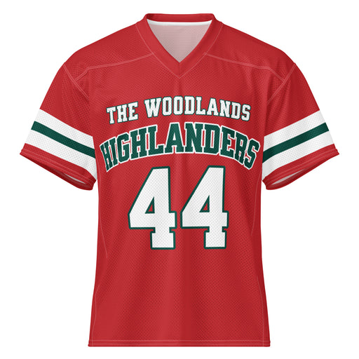 The Woodlands High School Highlanders Football Jersey 44