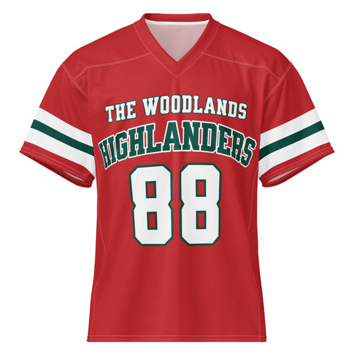 The Woodlands High School Highlanders Football Jersey 88