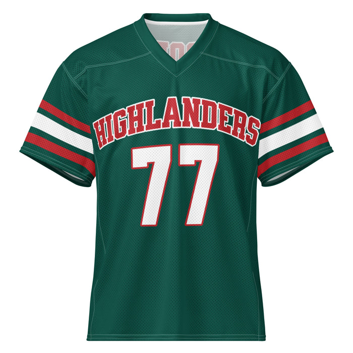 The Woodlands High School Highlanders Football Jersey 77