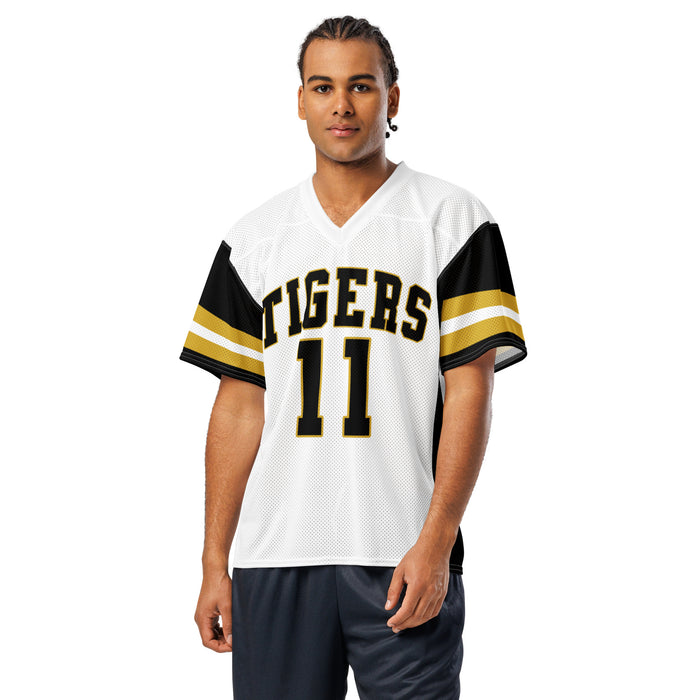 Man wearing Tomball West High School Tigers Football Jersey 11
