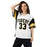 Woman wearing Tomball West High School Tigers Football Jersey 33