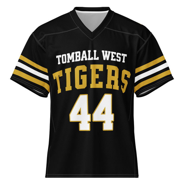 Tomball West High School Tigers Football Jersey 44