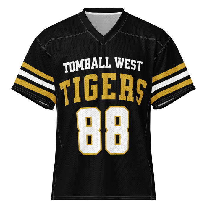 Tomball West High School Tigers Football Jersey 88