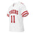 Left profile view of Katy High School Tigers Football Jersey 11