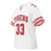 Left profile view of Katy High School Tigers Football Jersey 33