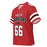 Left front profile view of Martin High School Warriors Football Jersey 66