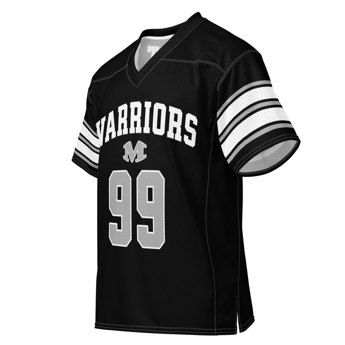 Left front profile view of Martin High School Warriors Football Jersey 99