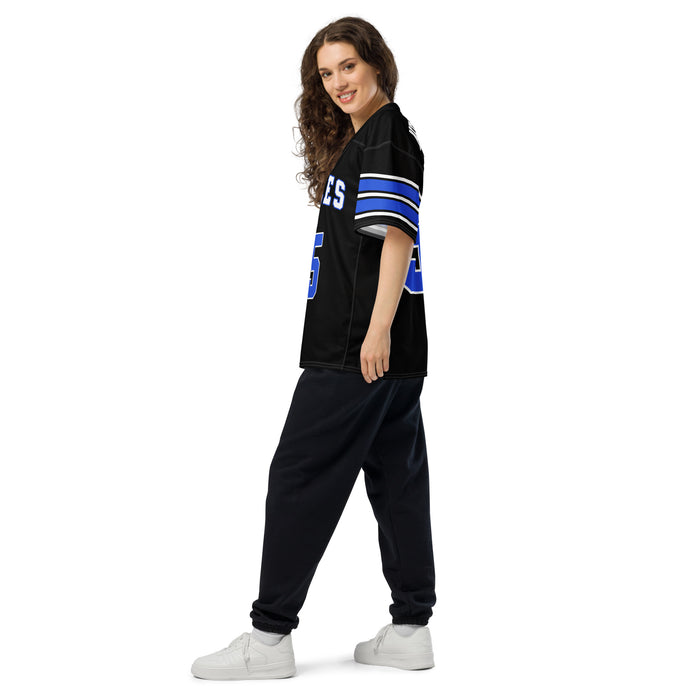 Side view of New Caney High School Eagles Football Jersey 55