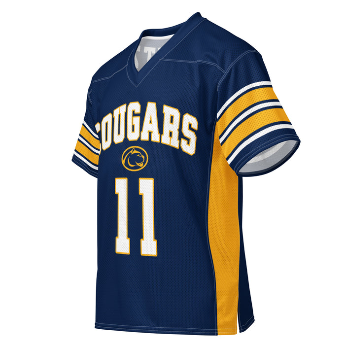 Side view of Nimitz High School Cougars Football Jersey 11