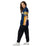 Side view of woman wearing Nimitz High School Cougars Football Jersey 55