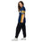 Side view of Woman wearing Nimitz High School Cougars Football Jersey 77