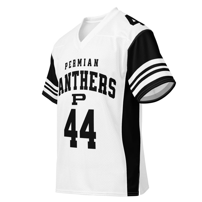 Front profile view of Permian High School Panthers Football Jersey 44