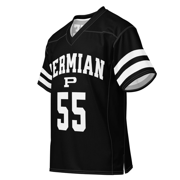 Front profile view of Permian High School Panthers Football Jersey 55