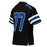 Back profile view of Hebron High School Hawks Football Jersey 77