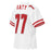 Back profile view of Katy High School Tigers Football Jersey 77