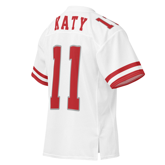 Back profile view of Katy High School Tigers Football Jersey 11