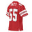 Back profile view of Katy High School Tigers Football Jersey 55