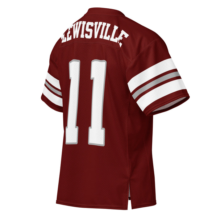 Back profile view of Lewisville High School Farmers Football Jersey 11