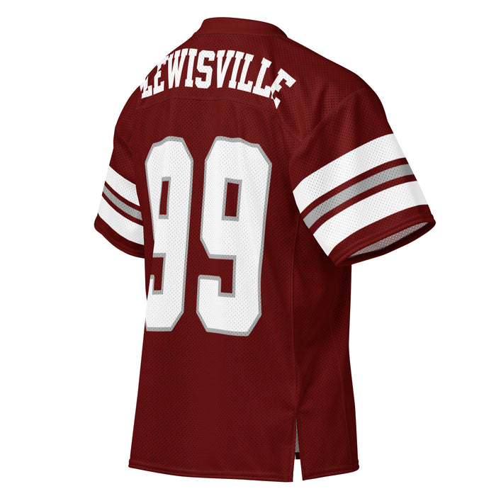 Back profile of Lewisville High School Farmers Football Jersey 99
