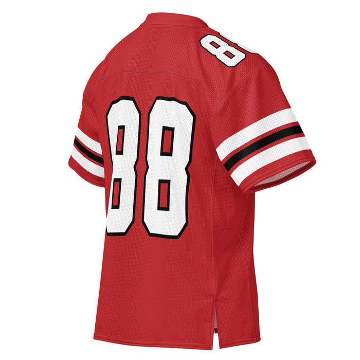 Back profile view of MacArthur High School Generals Football Jersey 88