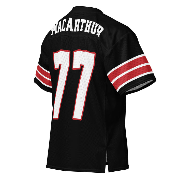 Back profile view of MacArthur High School Generals Football Jersey 77