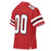 Back profile view of Martin High School Warriors Football Jersey 00