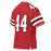 Back profile view of Martin High School Warriors Football Jersey 44