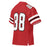 Back profile view of Martin High School Warriors Football Jersey 88