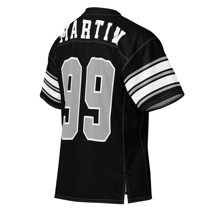 Back profile view of Martin High School Warriors Football Jersey 99