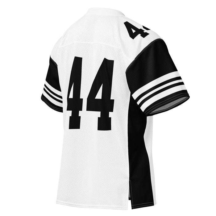 Back profile view of Permian High School Panthers Football Jersey 44