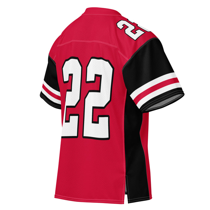 Back profile view of Porter High School Spartans Football Jersey 22