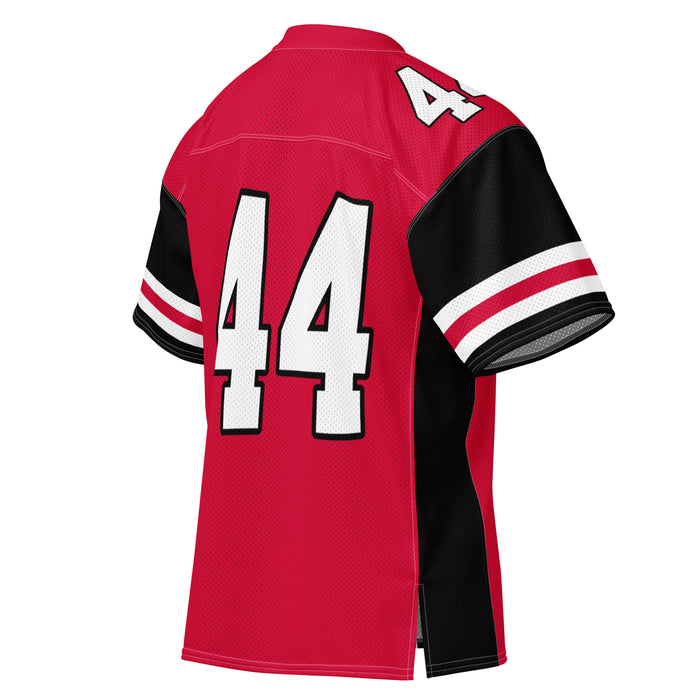 Back profile view of Porter High School Spartans Football Jersey 44