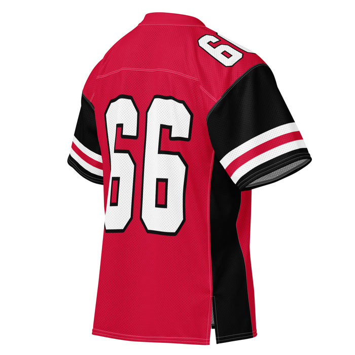Back profile view of Porter High School Spartans Football Jersey 66