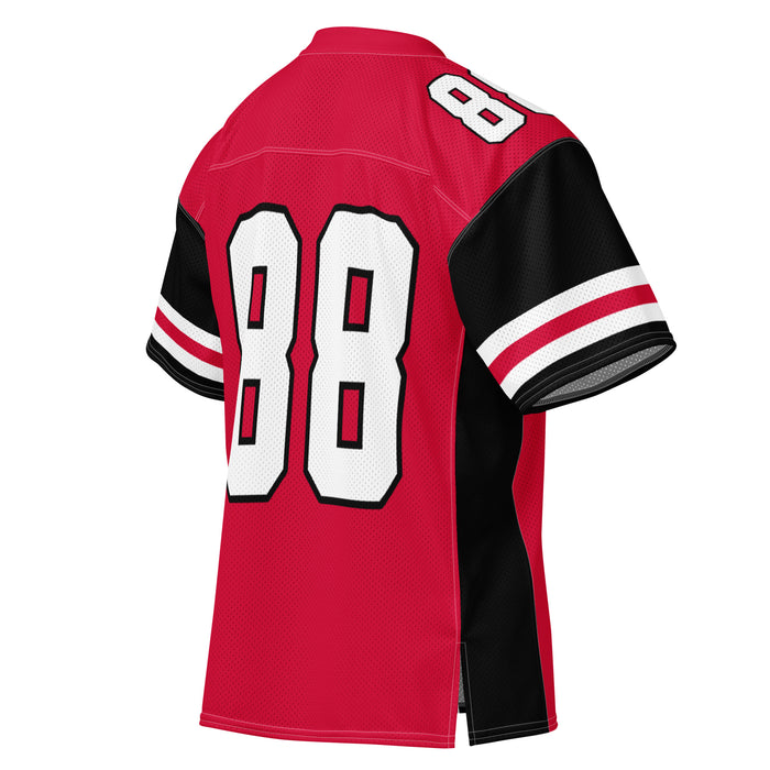 Back profile view of Porter High School Spartans Football Jersey 88