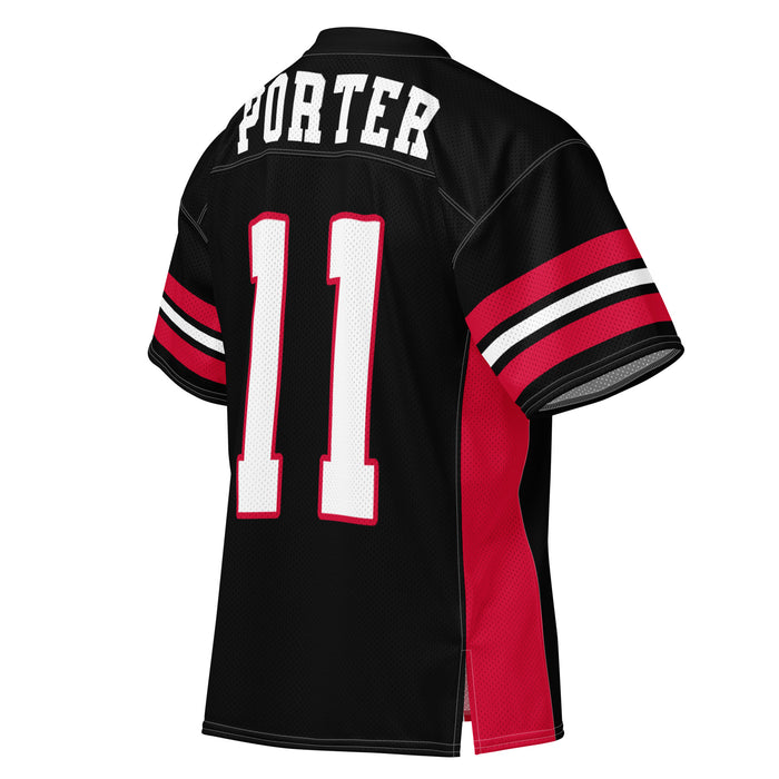 Back profile view of Porter High School Spartans Football Jersey 11