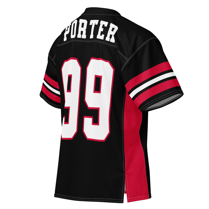 Back profile view of Porter High School Spartans Football Jersey 99
