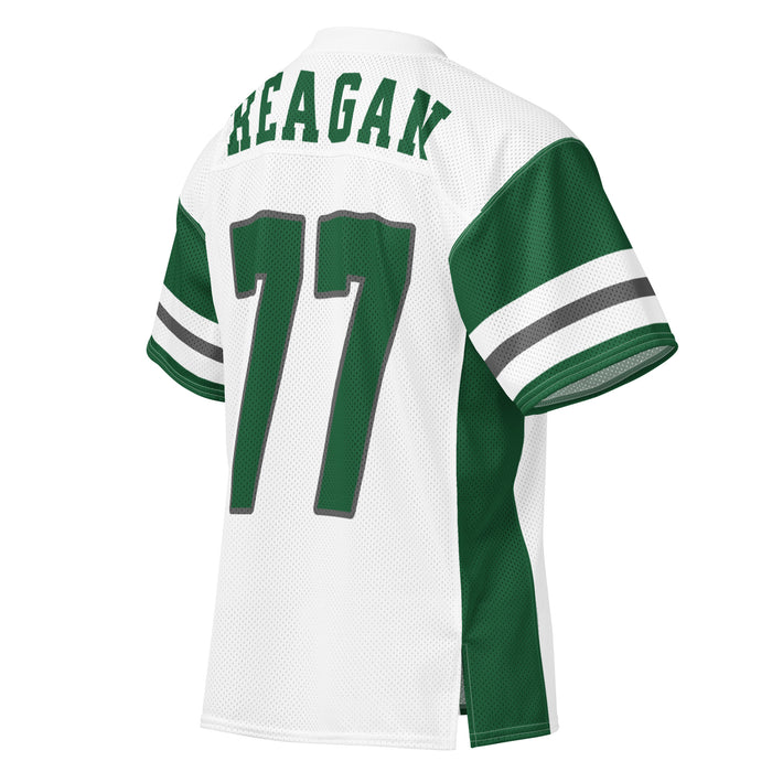 Back profile view of Reagan High School Rattlers Football Jersey 77