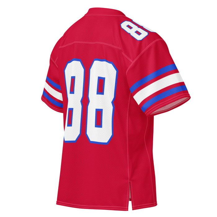 Back profile view of Sam Houston High School Texans Football Jersey 88