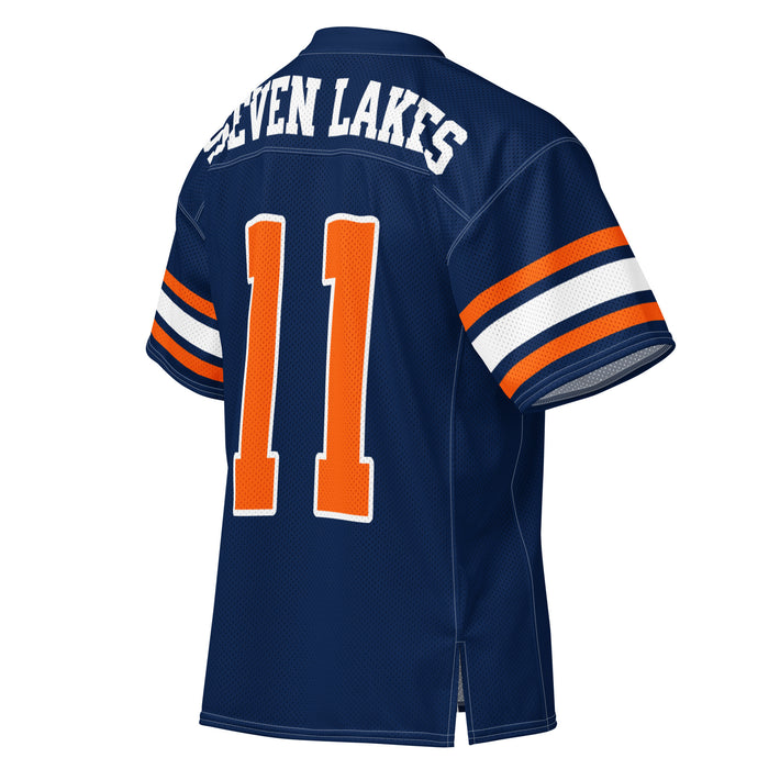 Back profile view of Seven Lakes High School Spartans Football Jersey 11