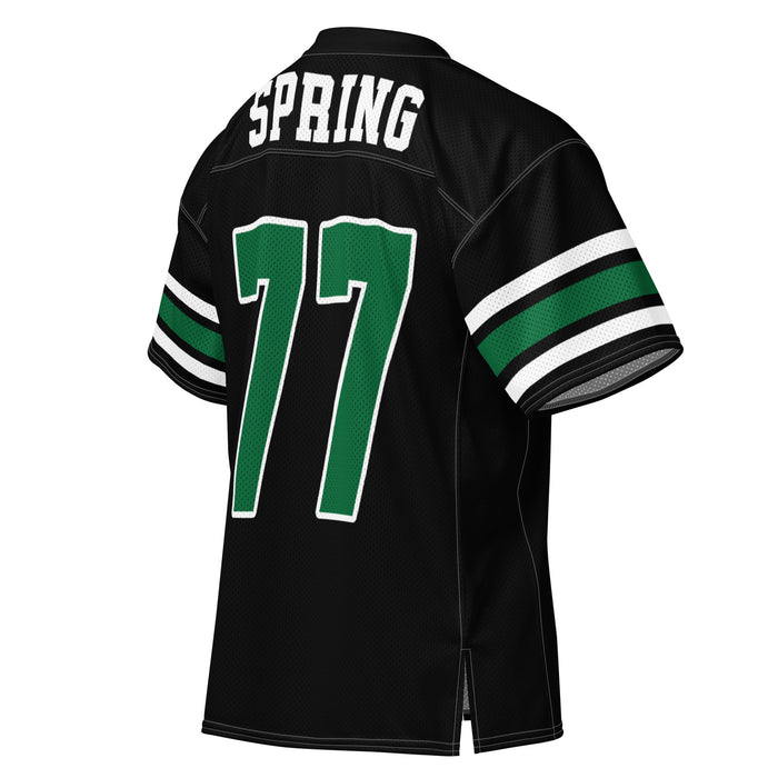 Back profile view of Spring High School Lions Football Jersey 77