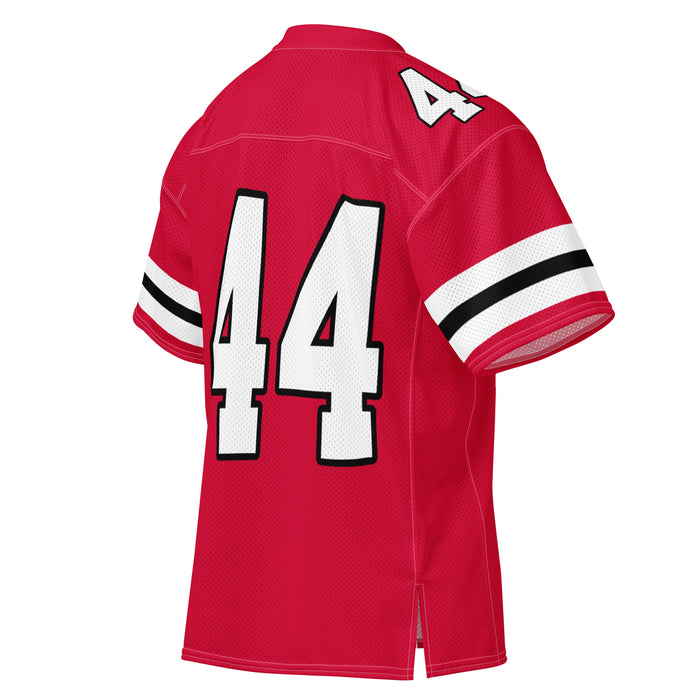 Back profile view of Tomball High School Cougars Football Jersey 44