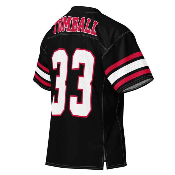 Back profile view of Tomball High School Cougars Football Jersey 33