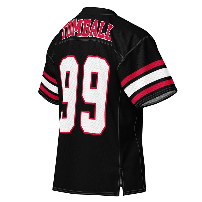 Back profile view of Tomball High School Cougars Football Jersey 99