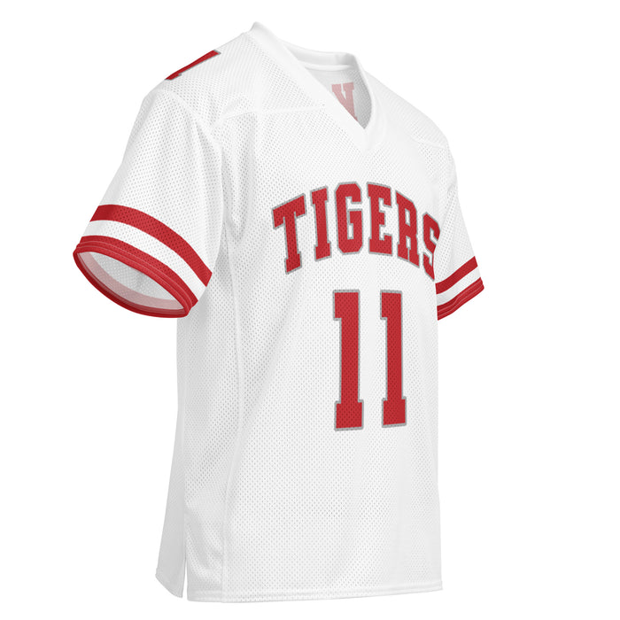 Right profile view of Katy High School Tigers Football Jersey 11