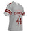 Front right profile view of Lewisville High School Farmers Football Jersey 44
