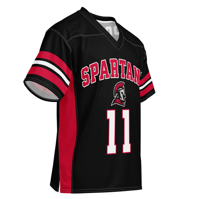 Front profile view of Porter High School Spartans Football Jersey 11