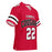 Front profile view of Tomball High School Cougars Football Jersey 22