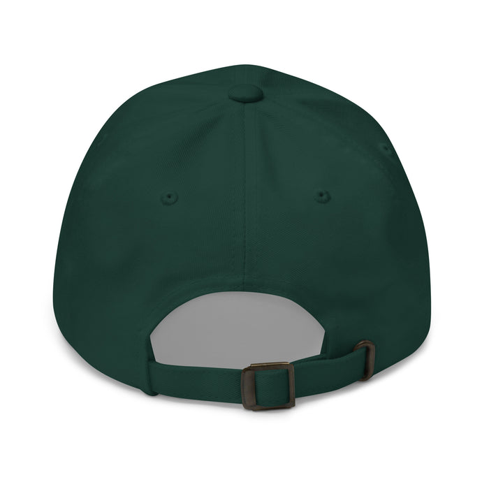 Back view of Reagan High School Rattlers Relaxed Fit Dark Green Cap 207