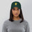 Woman wearing Klein Forest Eagles Relaxed Fit Dark Green Cap 207