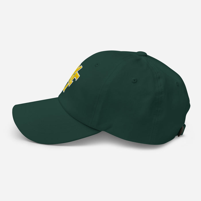 Side view of Klein Forest Eagles Relaxed Fit Dark Green Cap 207
